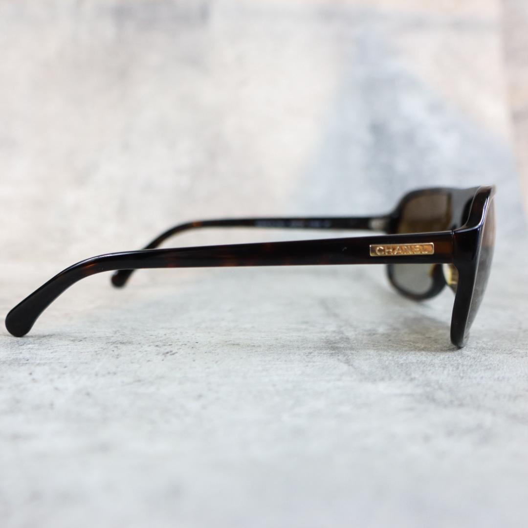CHANEL シャネル サングラス ブラウン べっ甲調 ケース付き