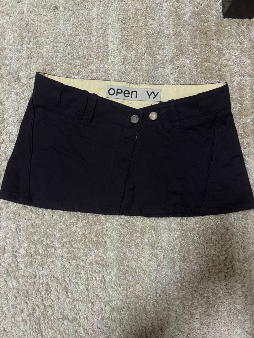 open yy レイヤードミニスカート&ボクサーショーツ