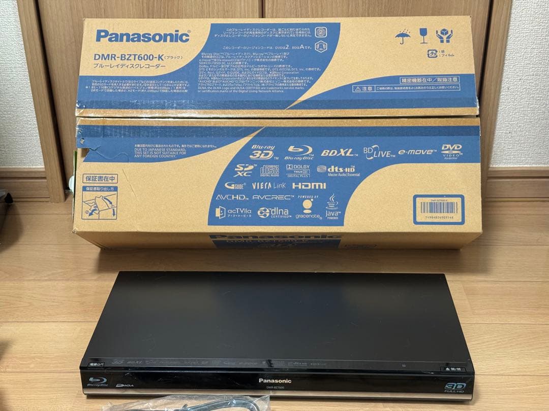 Panasonic DMR-BZ7600-K ブルーレイレコーダー