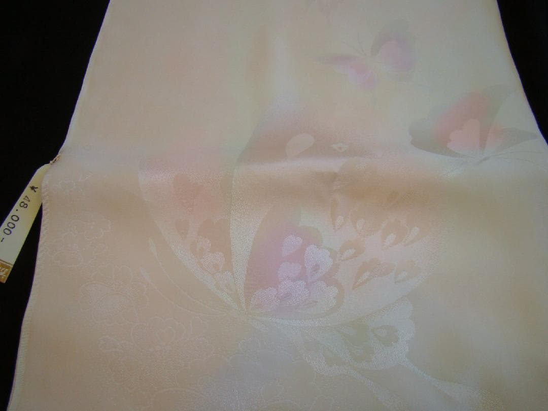 新品 裄70cm迄OK 振袖用 極上 倫子地 長襦袢 反物 正絹18ｍGｓ978