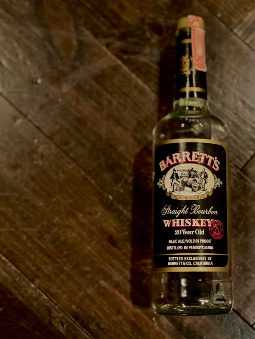 希少　レア　BARRETT'S バレッツ　20年　空瓶　バーボン　ウイスキー