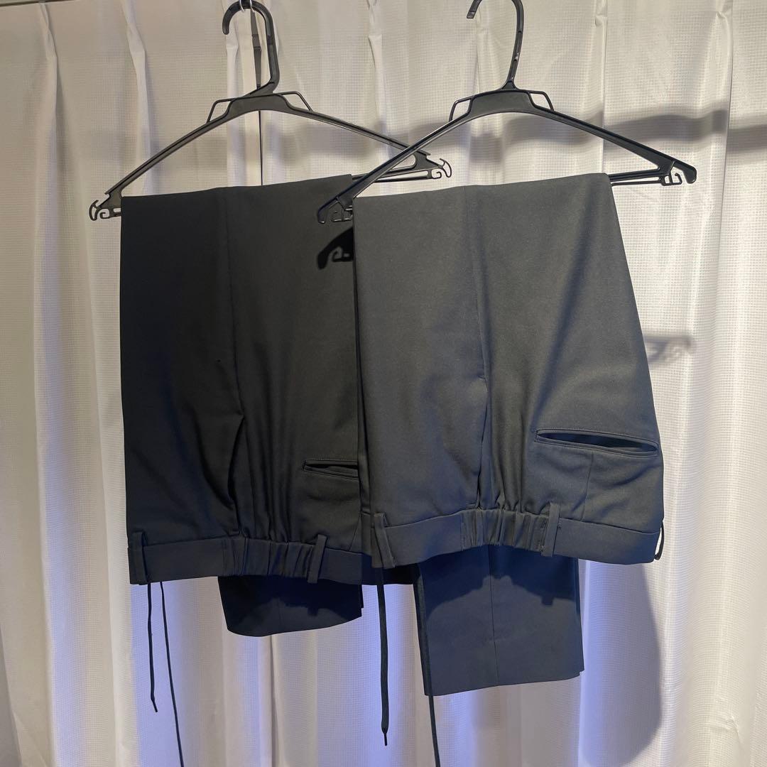 PUBLIC TOKYO ダークグレーセットアップ パンツ2本