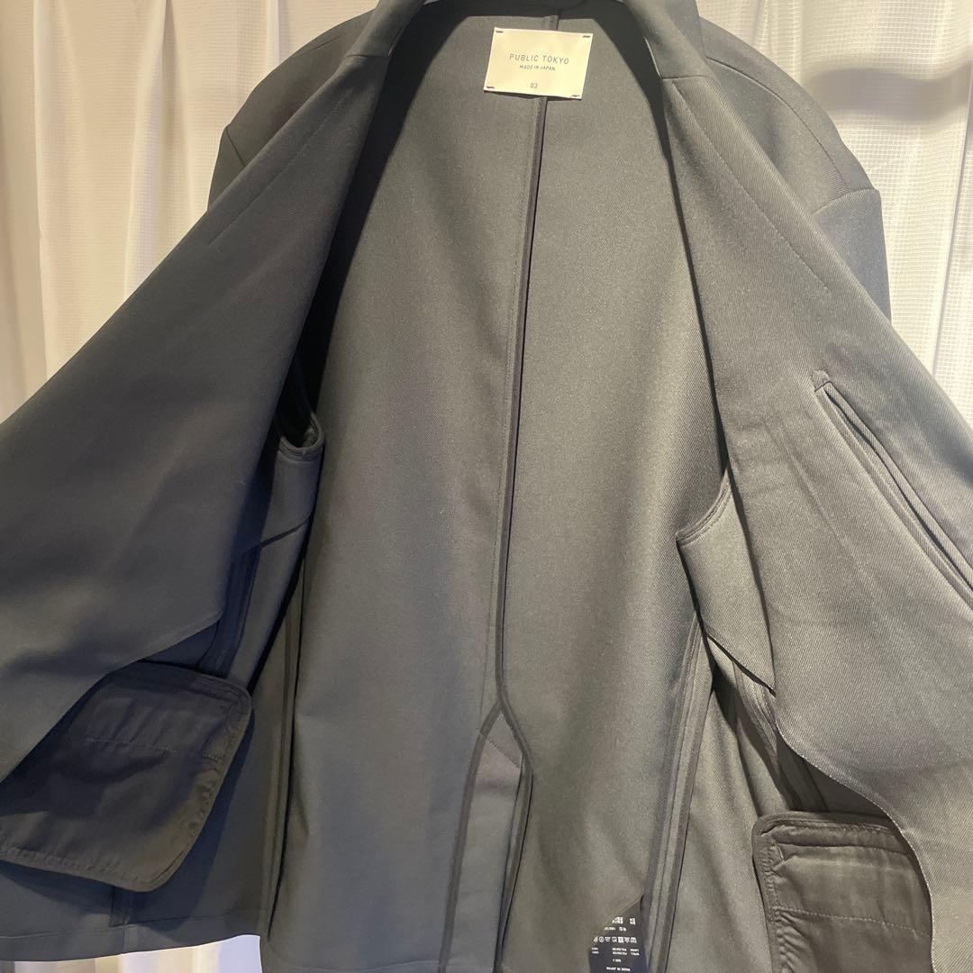 PUBLIC TOKYO ダークグレーセットアップ パンツ2本