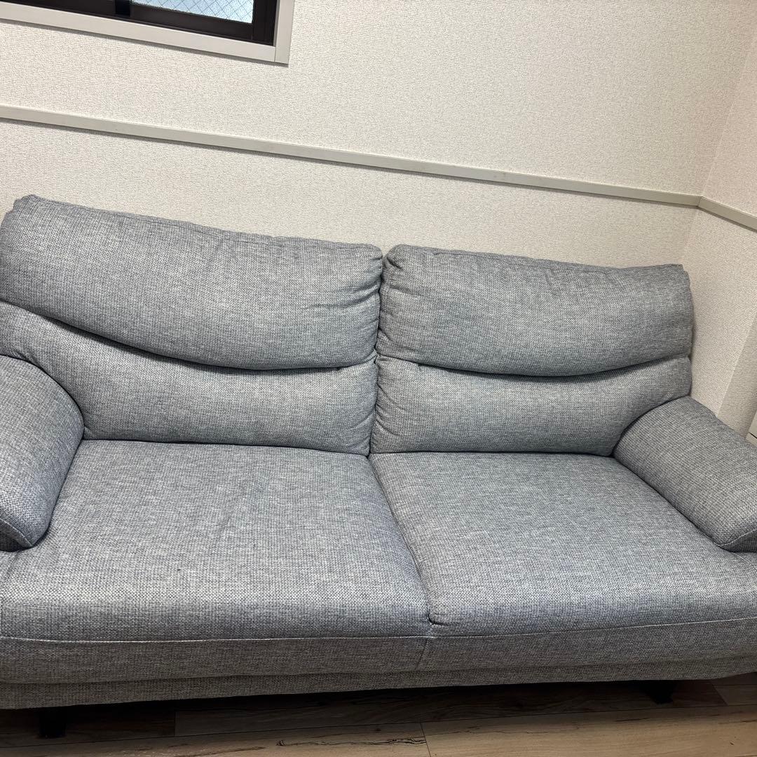 2人用布張りソファ(キャッツ3 GY)