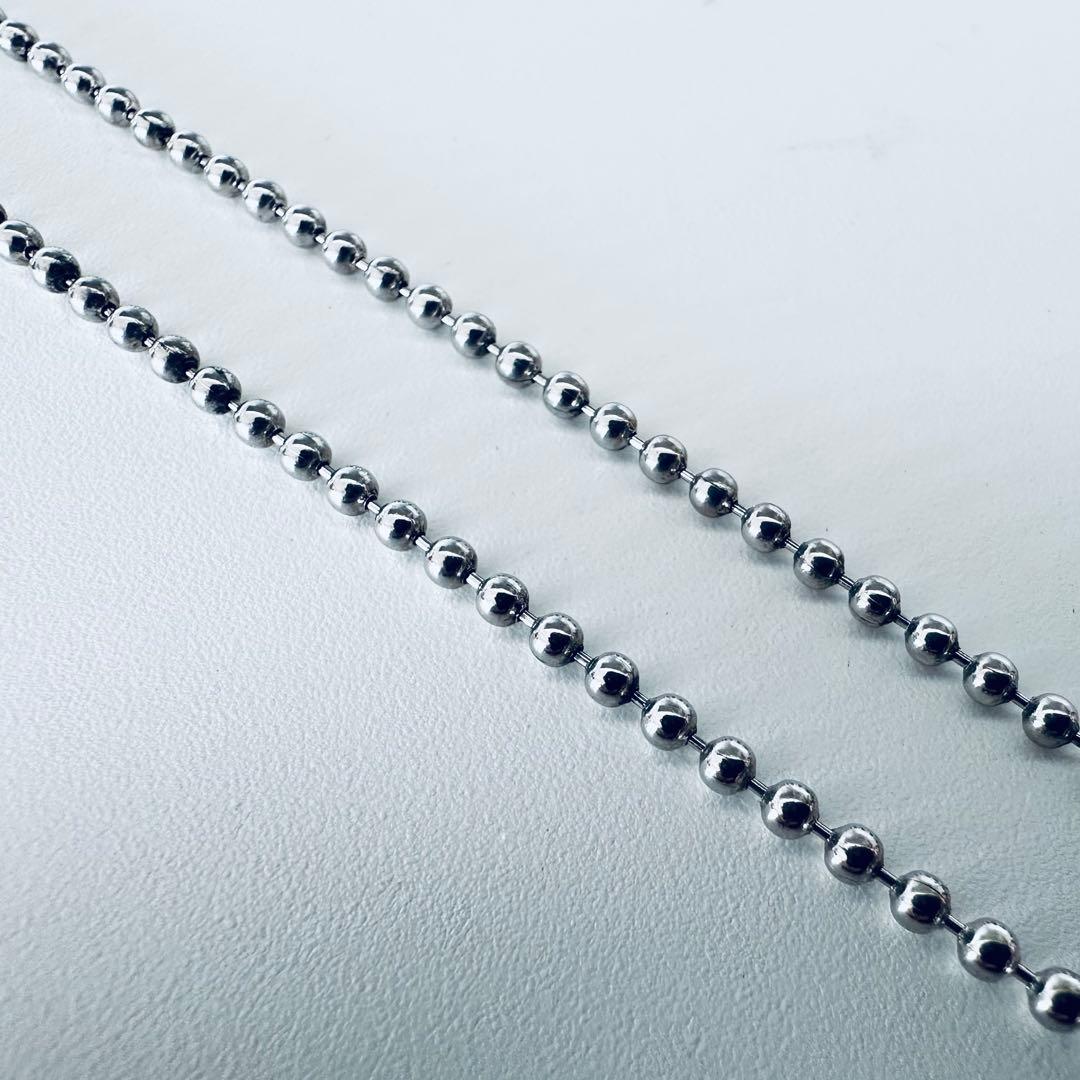 【美品】クロムハーツ クロスボール ネックレス ファスナーパーツ 紙袋＆布袋付き