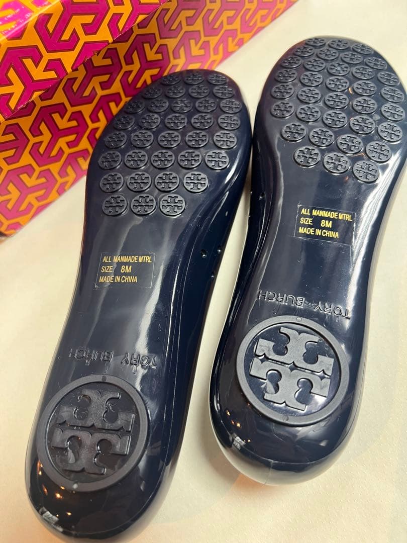 極美品⭐︎トリーバーチ　レインシューズ　フラットシューズ　サイズ8 24.5cm位