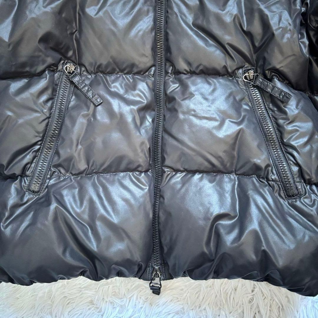 美品　DUVETICA Vega ダウンジャケット/48/黒 /ラクーンファー