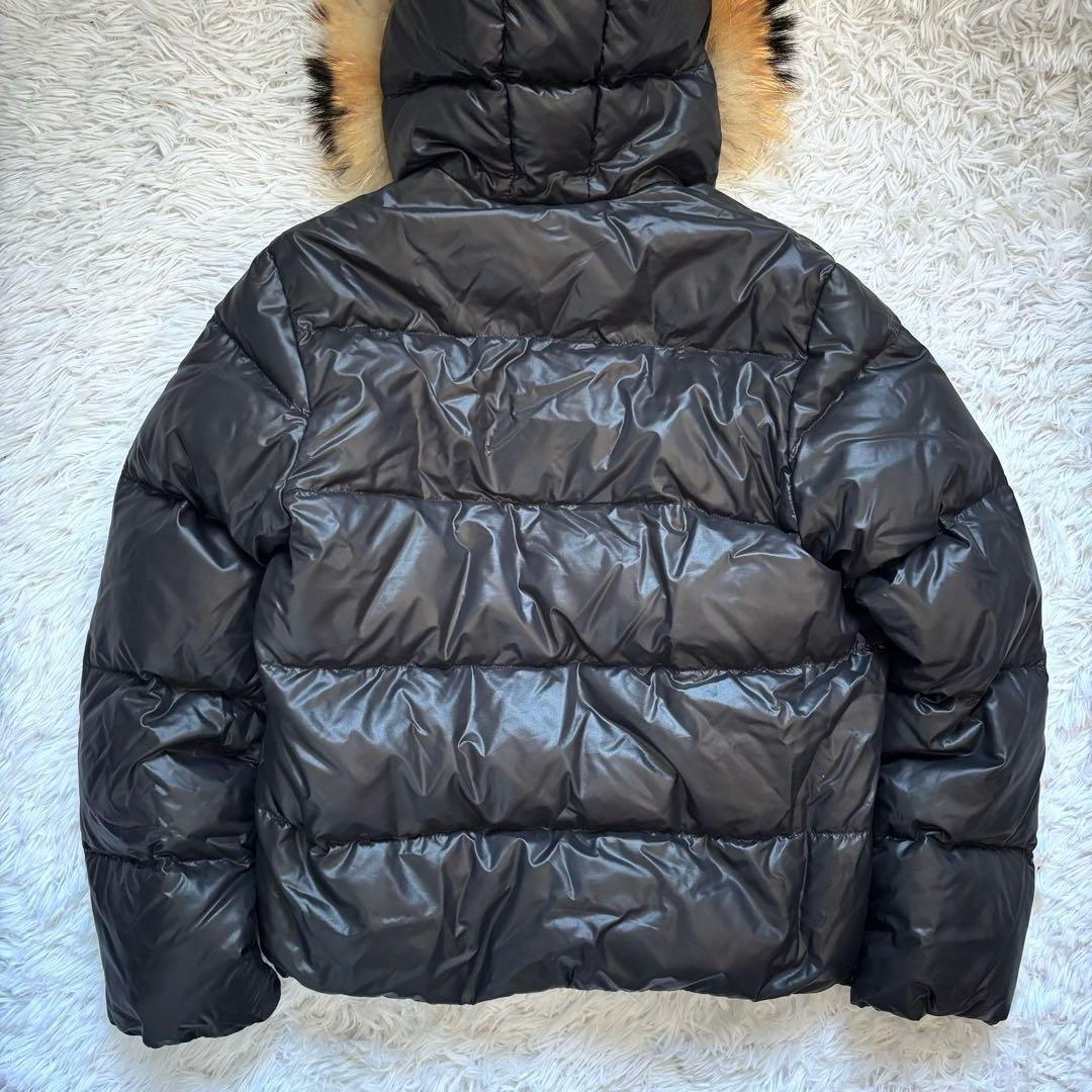 美品　DUVETICA Vega ダウンジャケット/48/黒 /ラクーンファー
