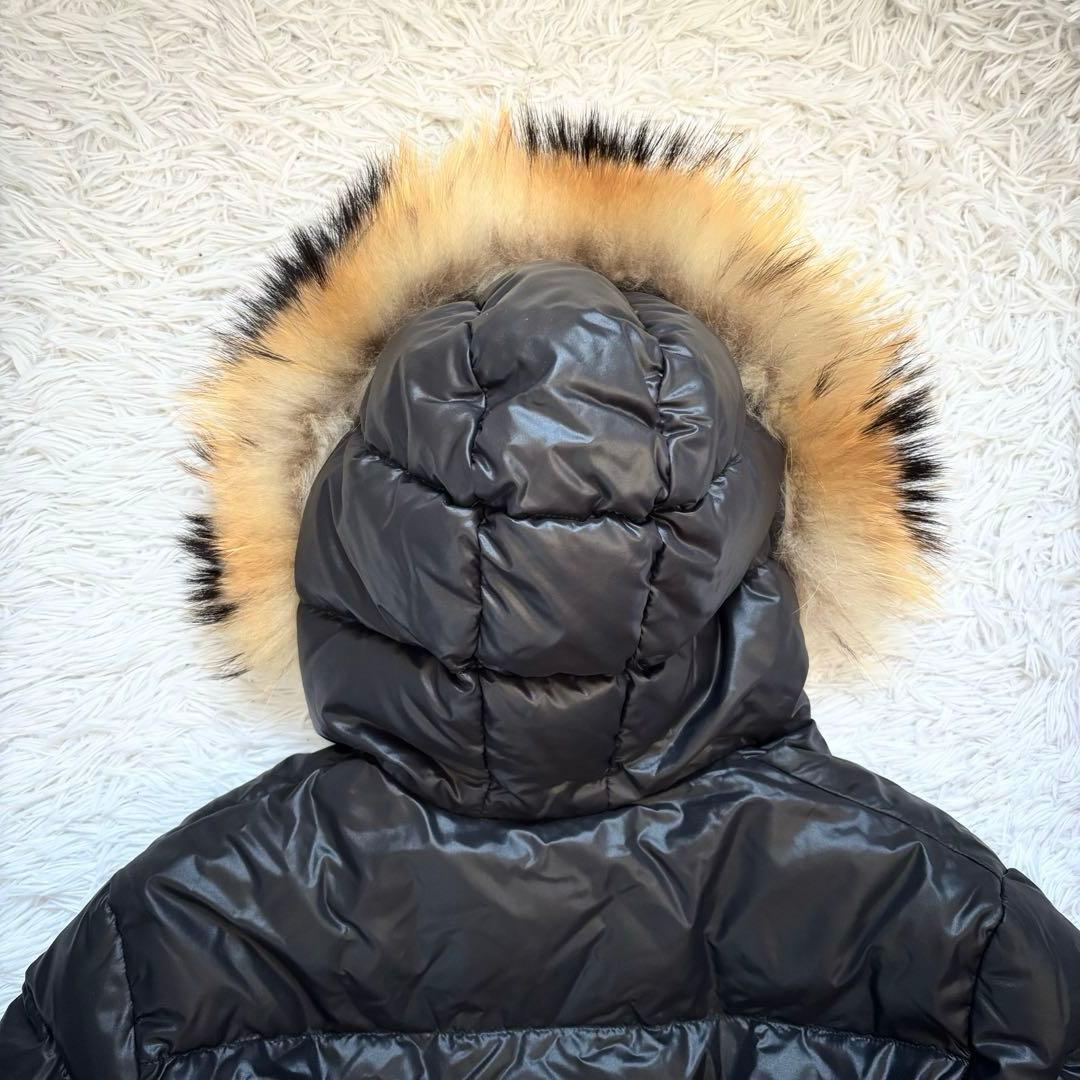 美品　DUVETICA Vega ダウンジャケット/48/黒 /ラクーンファー