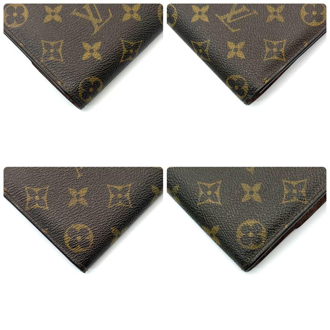 良品. ルイヴィトン モノグラム ポルトフォイユ サラ 財布 茶色 10カード