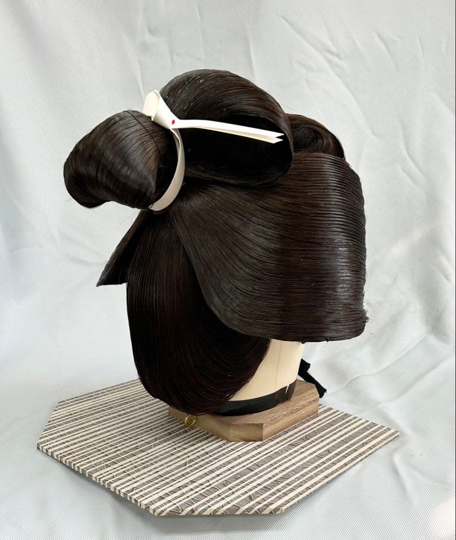 日本髪かつら　大衆演劇かつら　辰巳8号(中〜中大） つぶし島田 自然色