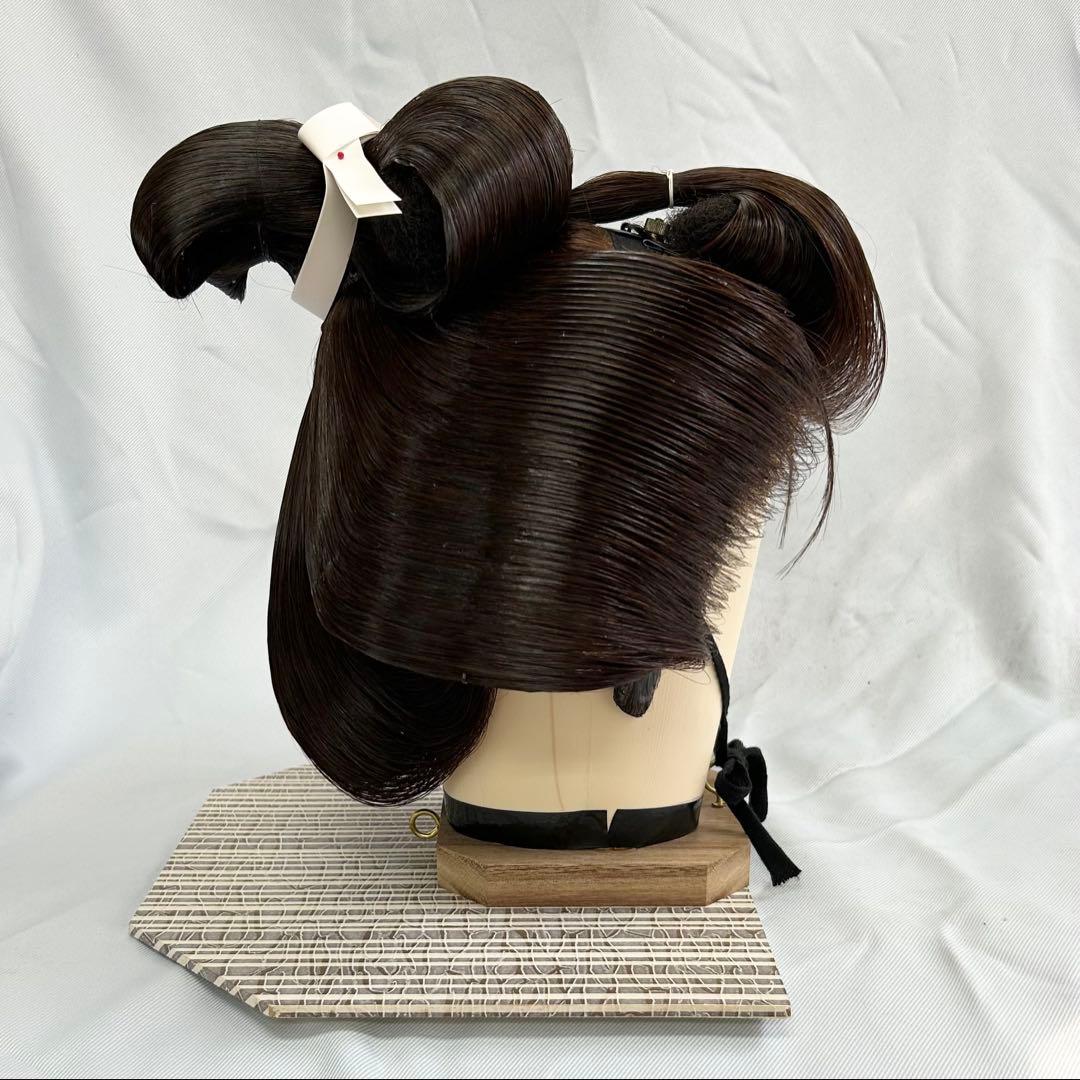 日本髪かつら　大衆演劇かつら　辰巳8号(中〜中大） つぶし島田 自然色