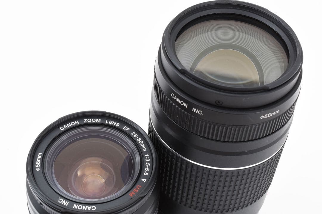 デジタル一眼レフカメラcanon kiss x7標準&望遠ダブルレンズセット