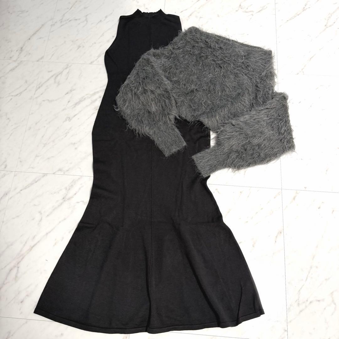 2024✨️完売品 アニュアンス オフショル レイヤードニットワンピース 2WAY