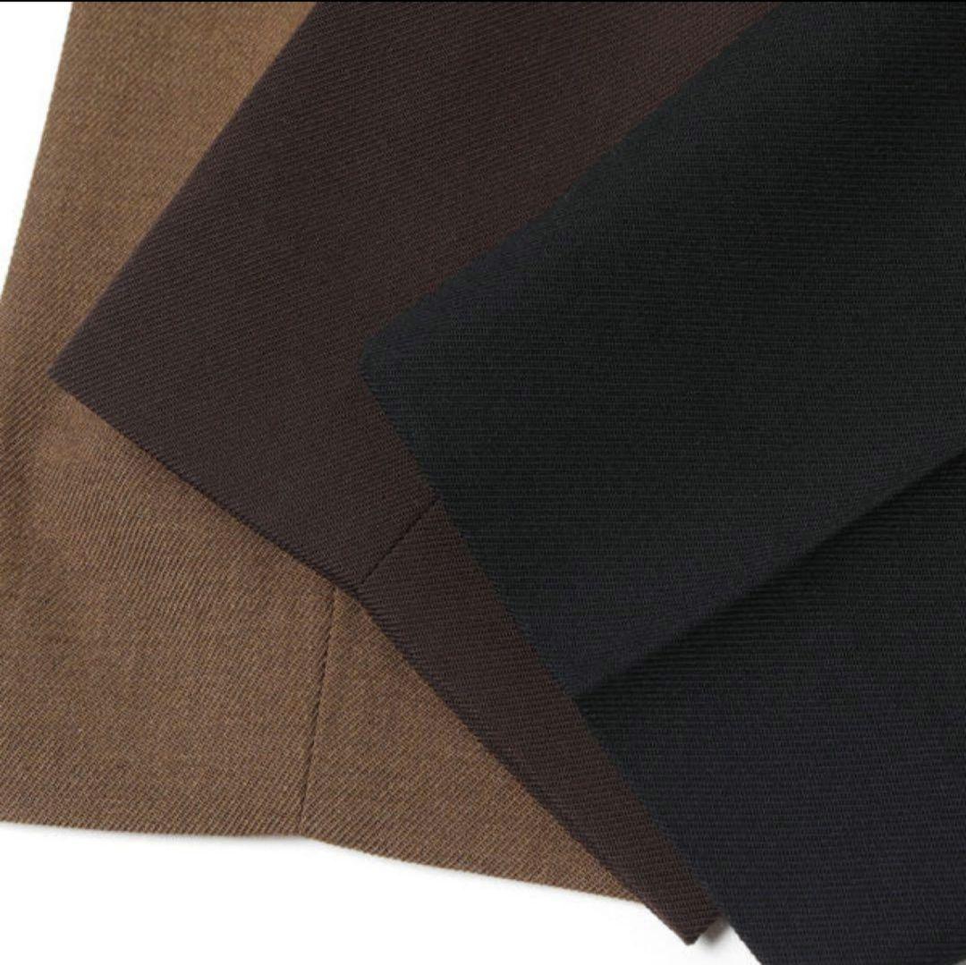 超高級★マーカーウェア　ウール　テーパードフロント　ペグトップ　S　3.8万　黒