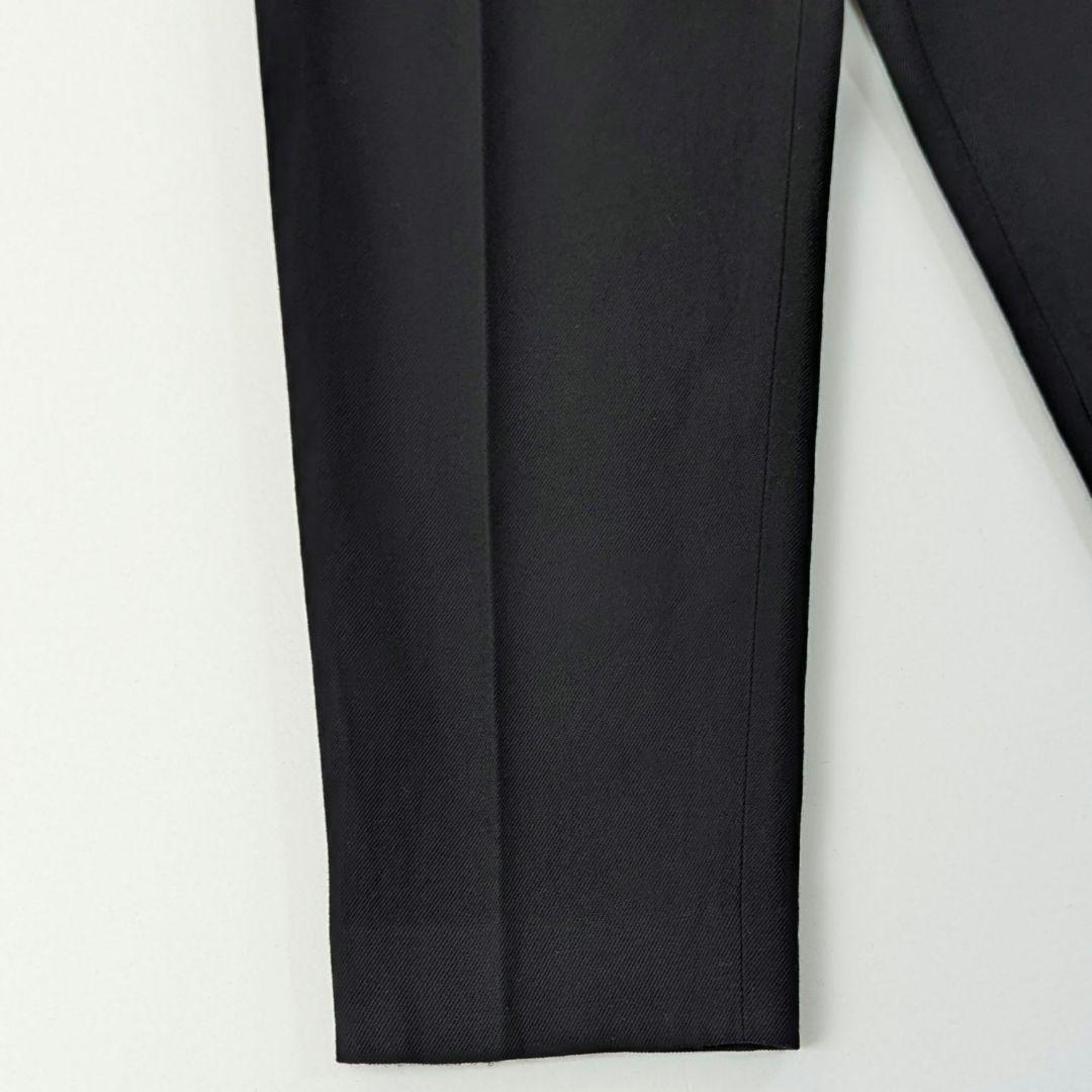 超高級★マーカーウェア　ウール　テーパードフロント　ペグトップ　S　3.8万　黒