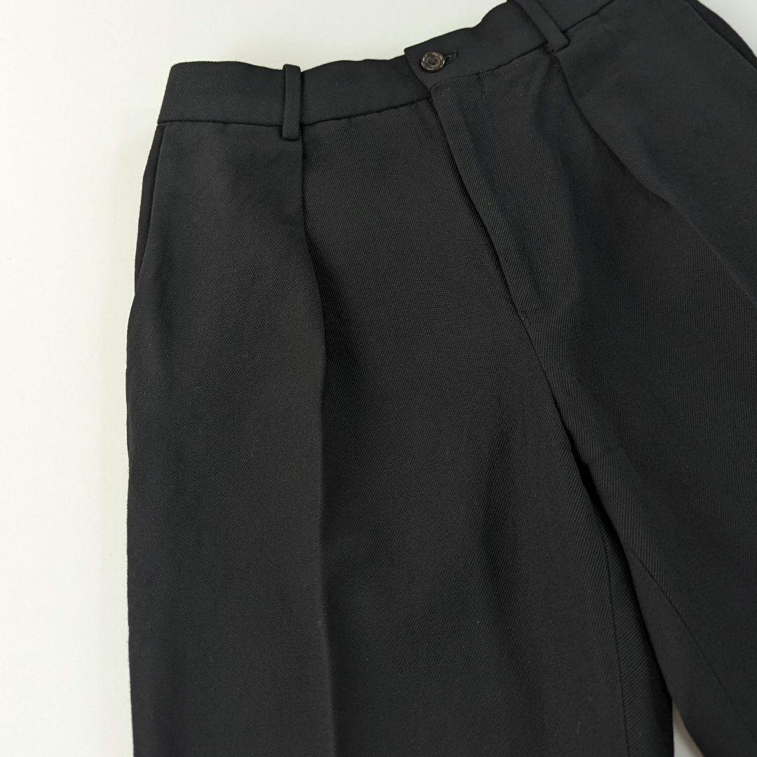 超高級★マーカーウェア　ウール　テーパードフロント　ペグトップ　S　3.8万　黒