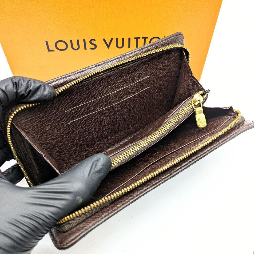 【定番保存袋付き】ルイヴィトン ラウンドジップ ダミエ 長財布 ルイヴィトン