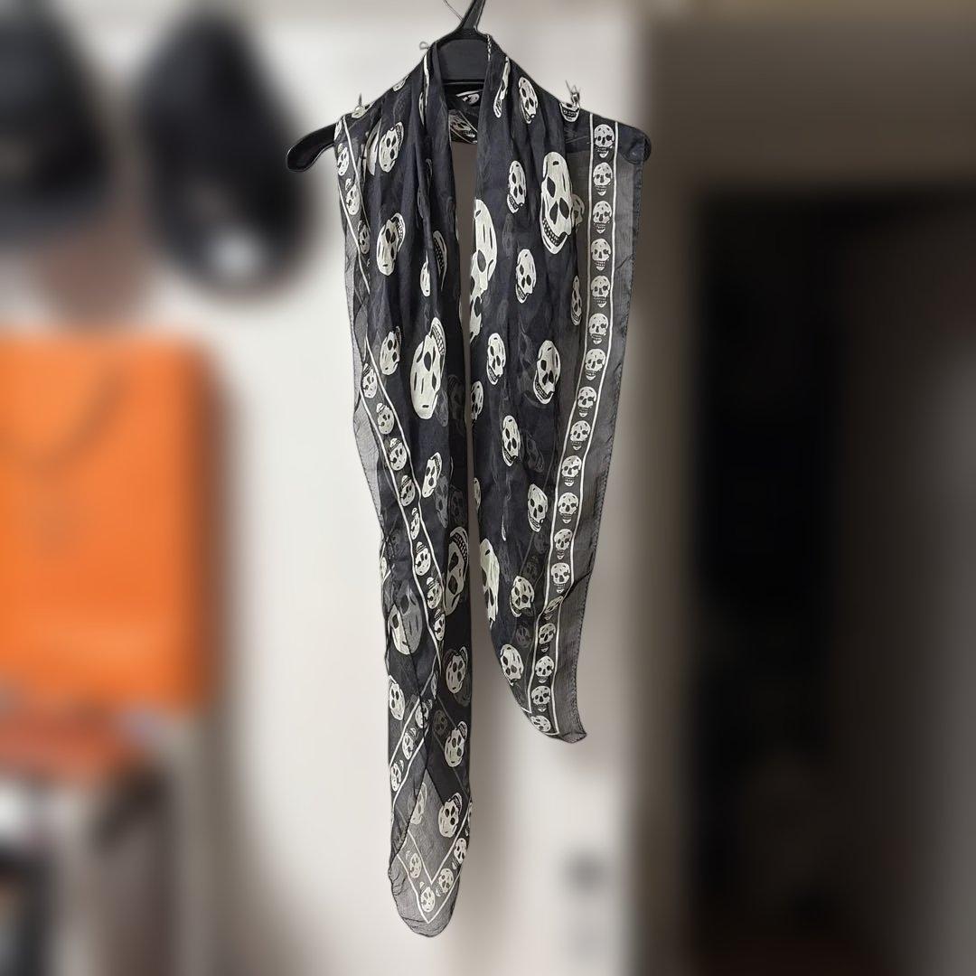 ALEXANDER McQUEEN アレキサンダーマックイーンスカル大判ストール