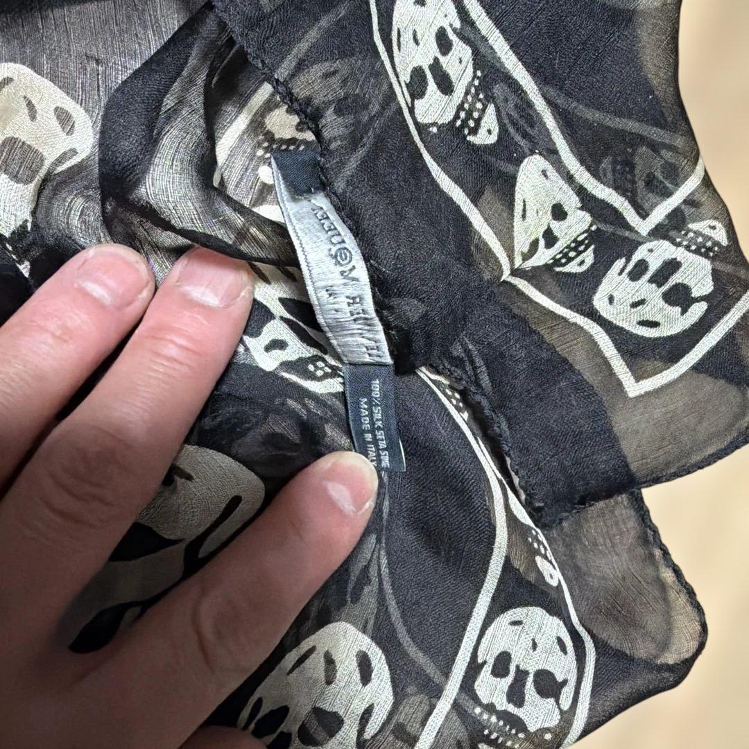 ALEXANDER McQUEEN アレキサンダーマックイーンスカル大判ストール
