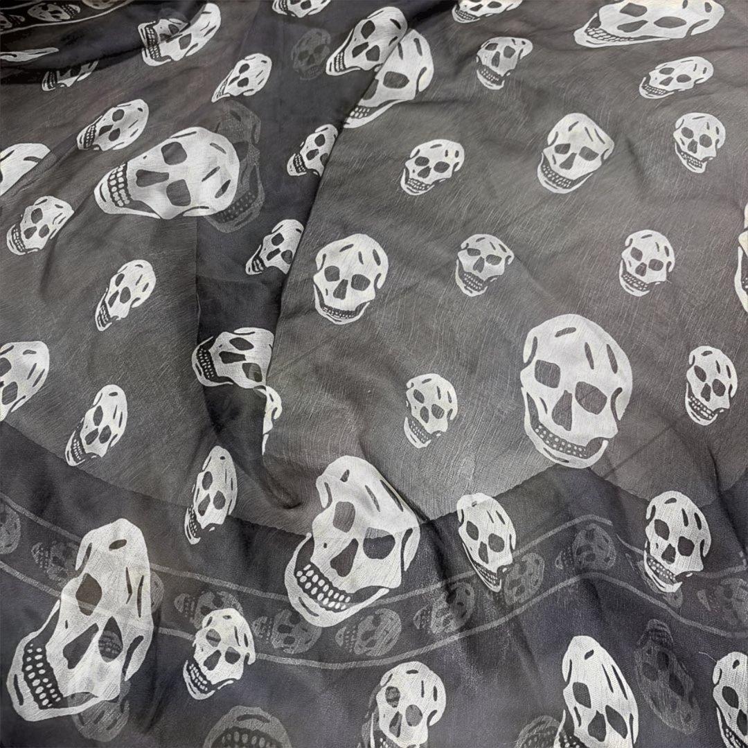 ALEXANDER McQUEEN アレキサンダーマックイーンスカル大判ストール