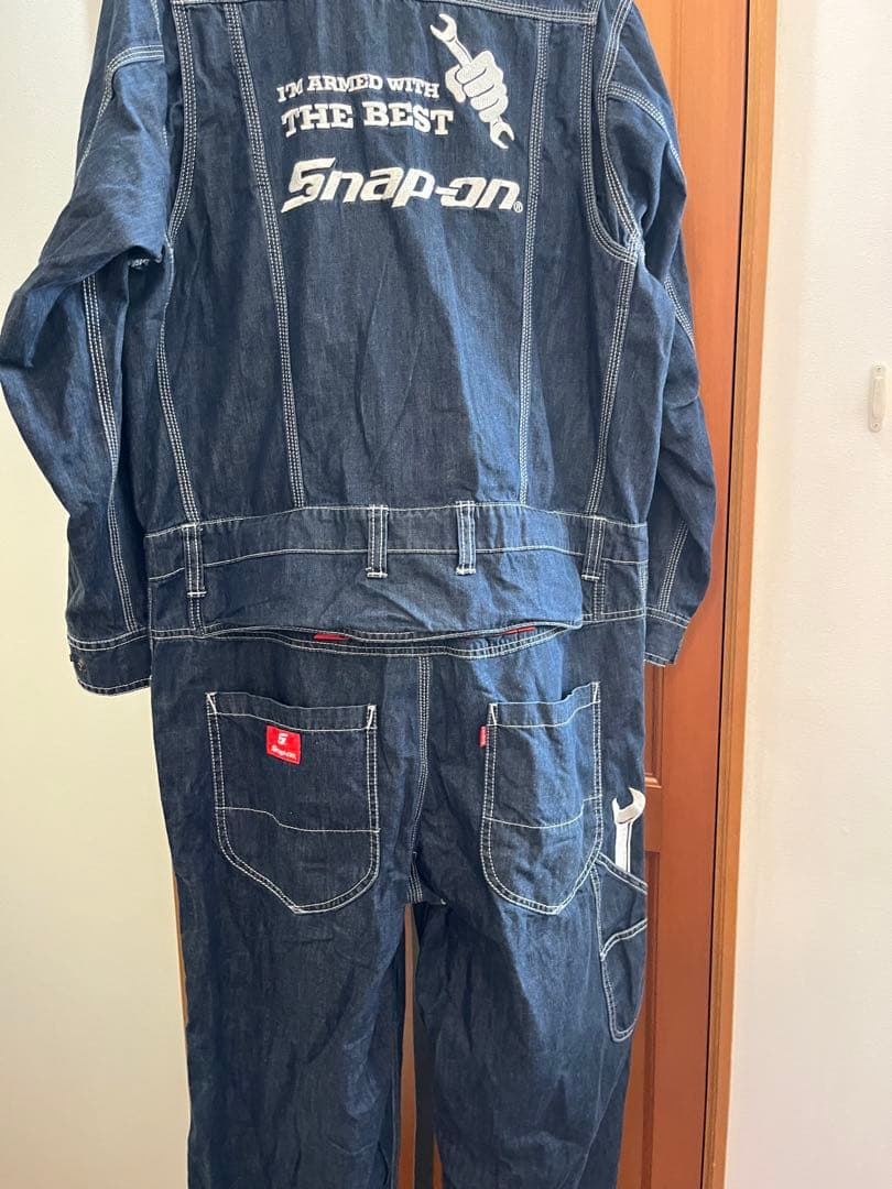 Snap-on スナップオン　デニムオーバーオール　つなぎ　アメカジ　ワーク