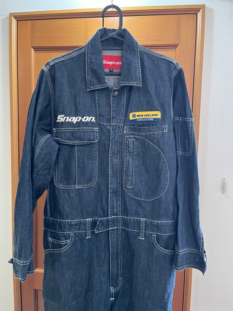 Snap-on スナップオン　デニムオーバーオール　つなぎ　アメカジ　ワーク