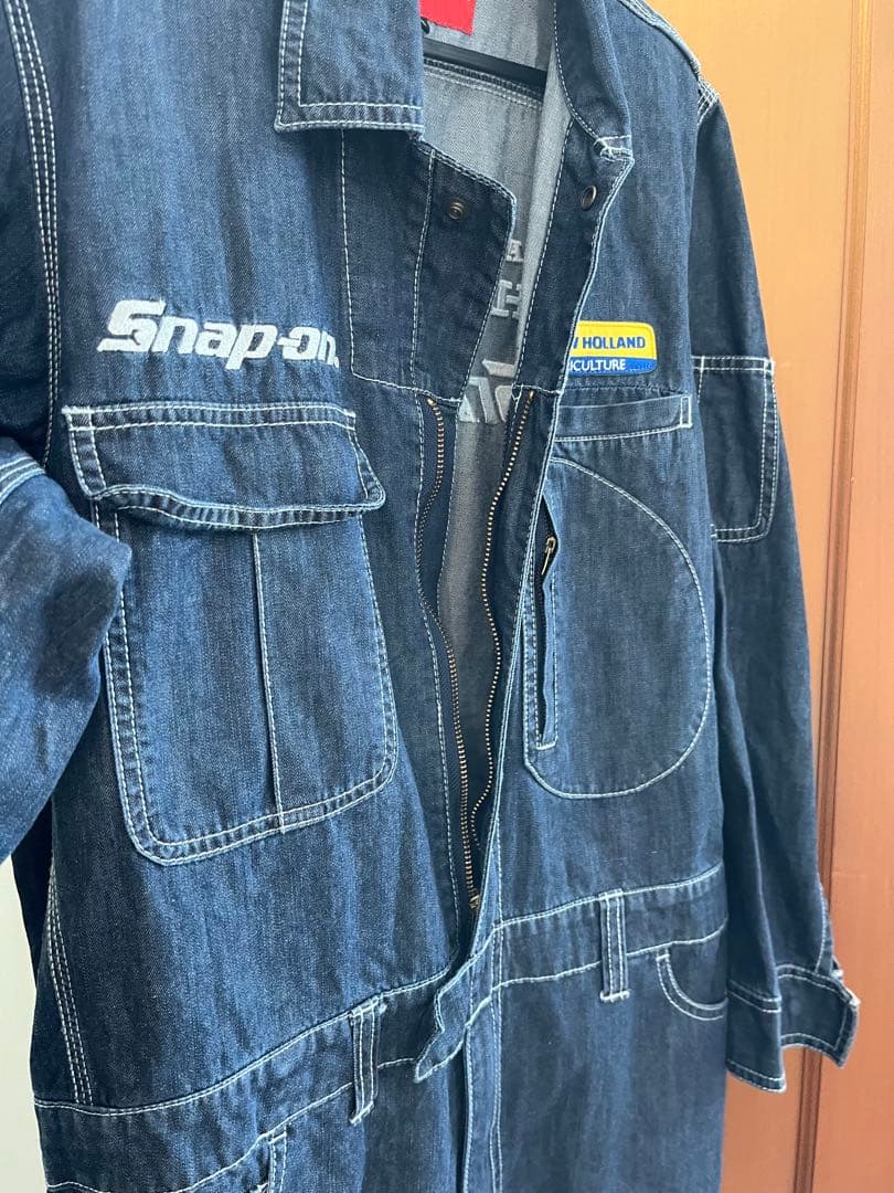 Snap-on スナップオン　デニムオーバーオール　つなぎ　アメカジ　ワーク