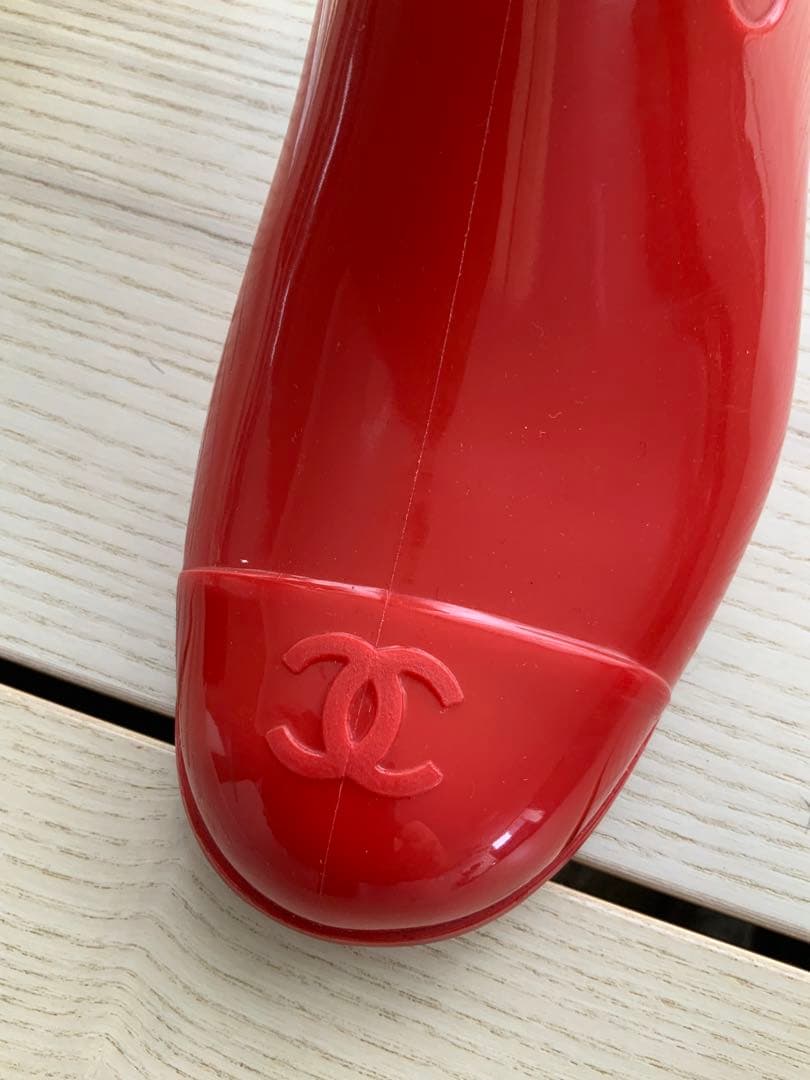 CAHNEL シャネル カメリア　長靴 レイン　ブーツ　廃盤　激レアSALE