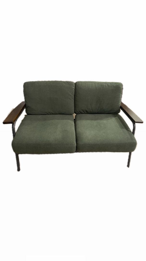 【うさぎ】コーデュロイ 2人掛けソファ