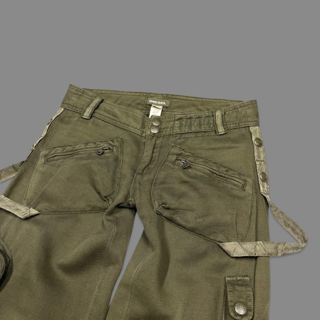 パンツ Rare 00s- Archive DIESEL cropped cargo