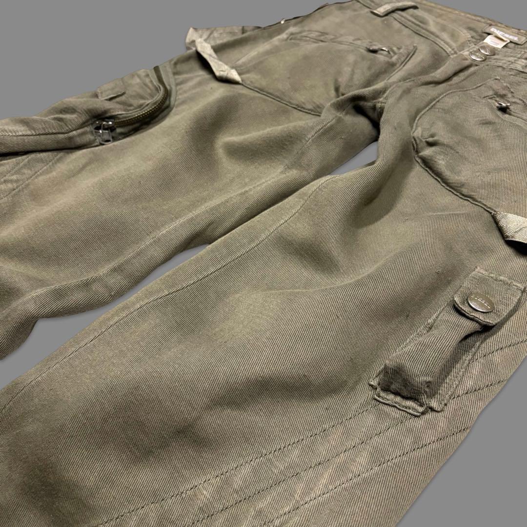 パンツ Rare 00s- Archive DIESEL cropped cargo