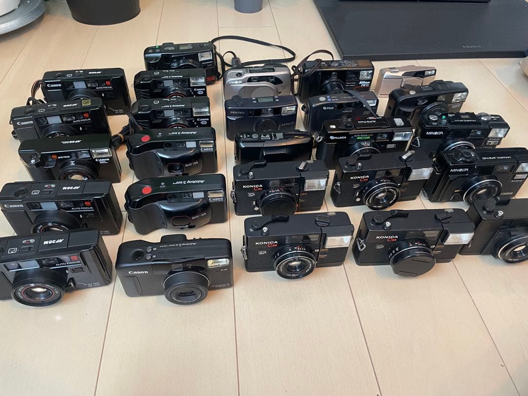 【全26台】コンパクトフィルムカメラのまとめ売り｜ジャンク品