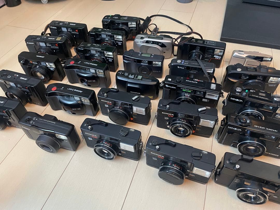 【全26台】コンパクトフィルムカメラのまとめ売り｜ジャンク品