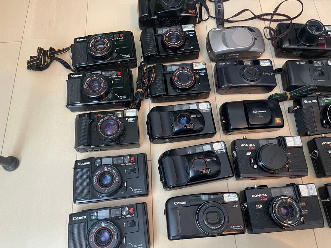 【全26台】コンパクトフィルムカメラのまとめ売り｜ジャンク品