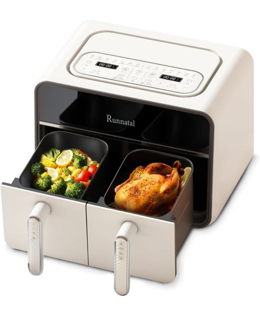 m*n様 Runnatal エアフライヤー 4L＋4L(8L)【新品・未使用】