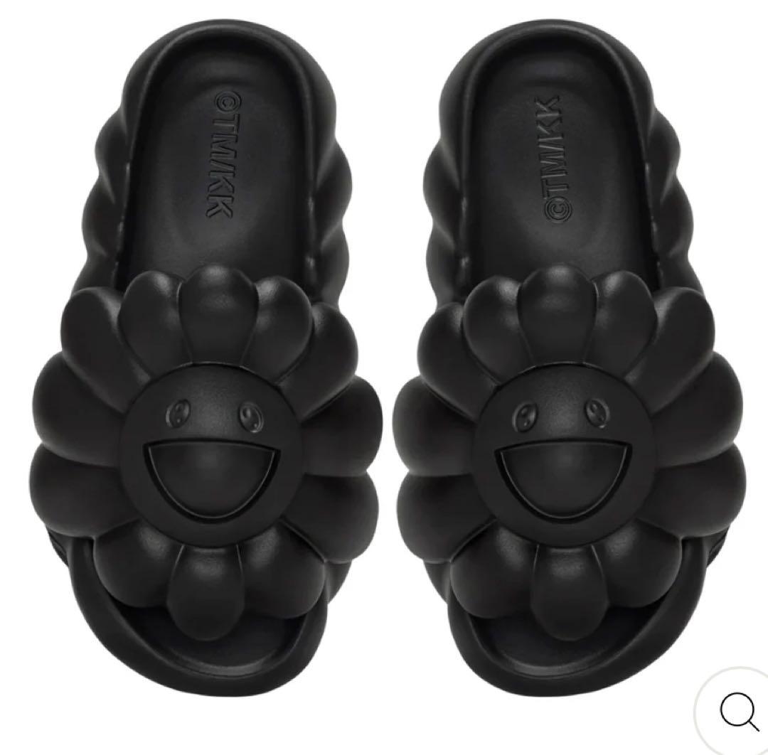 村上隆　カイカイキキ　お花サンダル　黒　26cm