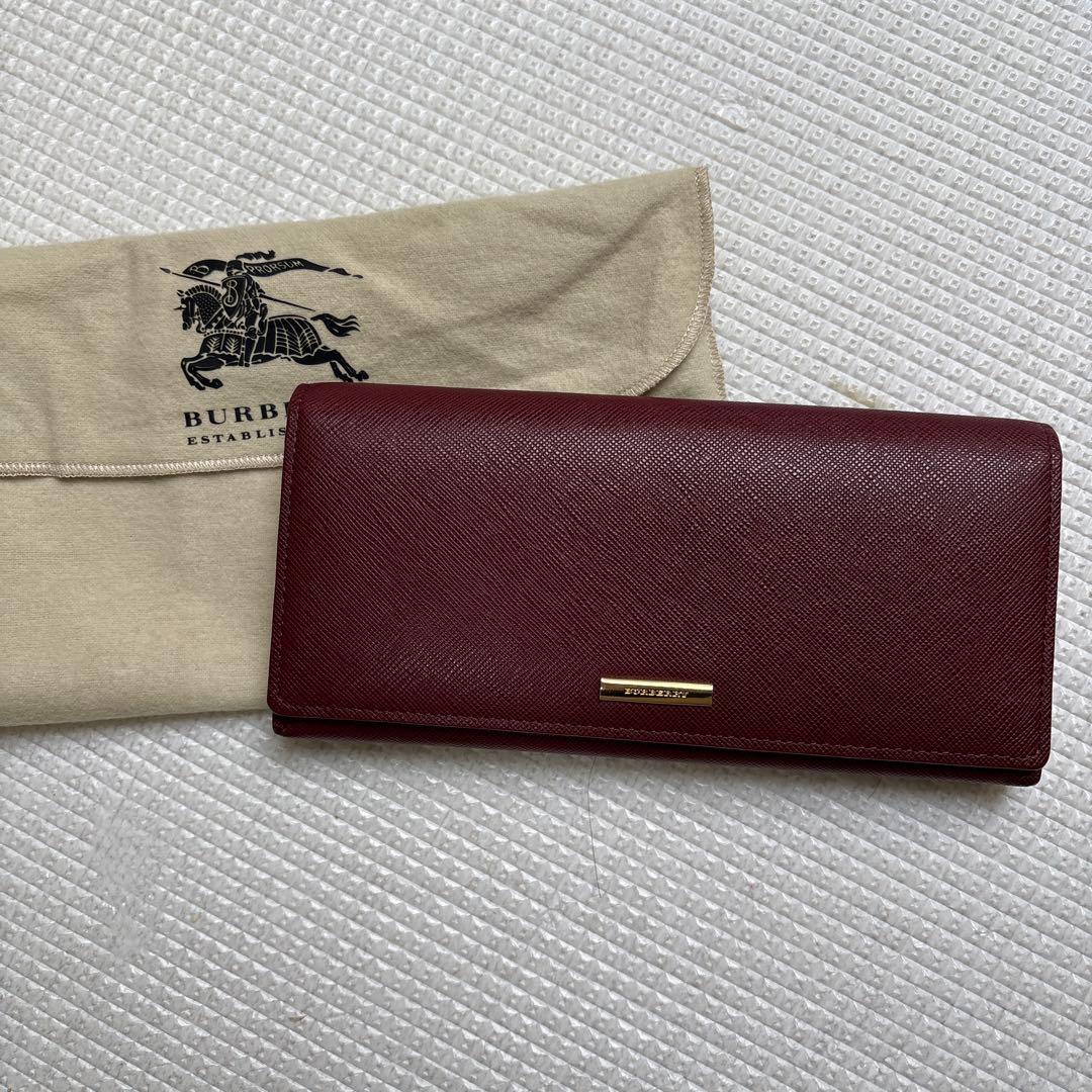 Burberry バーガンディ 長財布