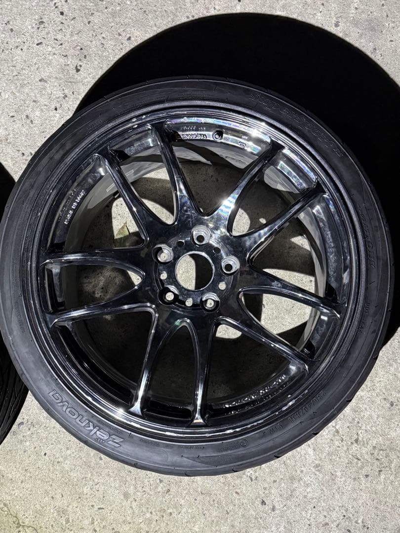 【希少】work emotion cr極メッキ18×9.5J +38 2本セット