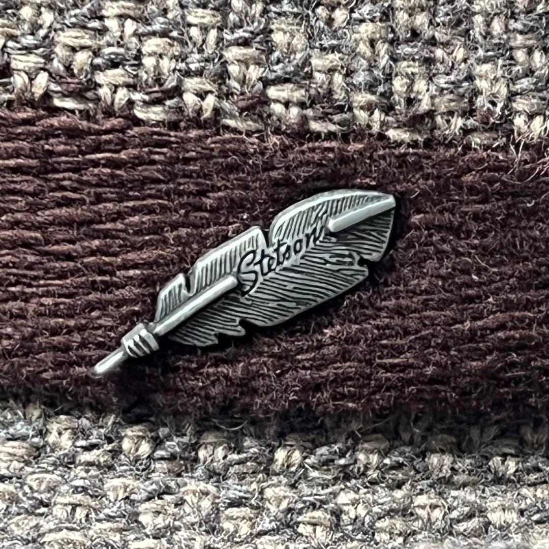 【新品】米国老舗ブランドSTETSON日本製 フェザーロゴプレートサーモハット