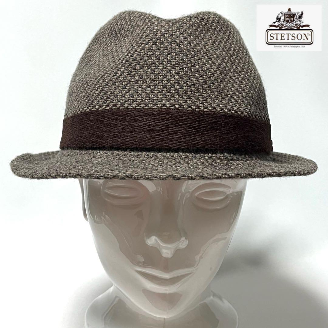 【新品】米国老舗ブランドSTETSON日本製 フェザーロゴプレートサーモハット
