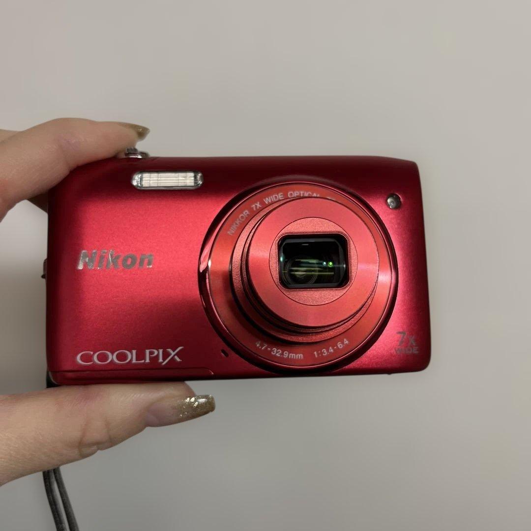 Nikon COOLPIX S3500 赤 コンパクトデジタルカメラ