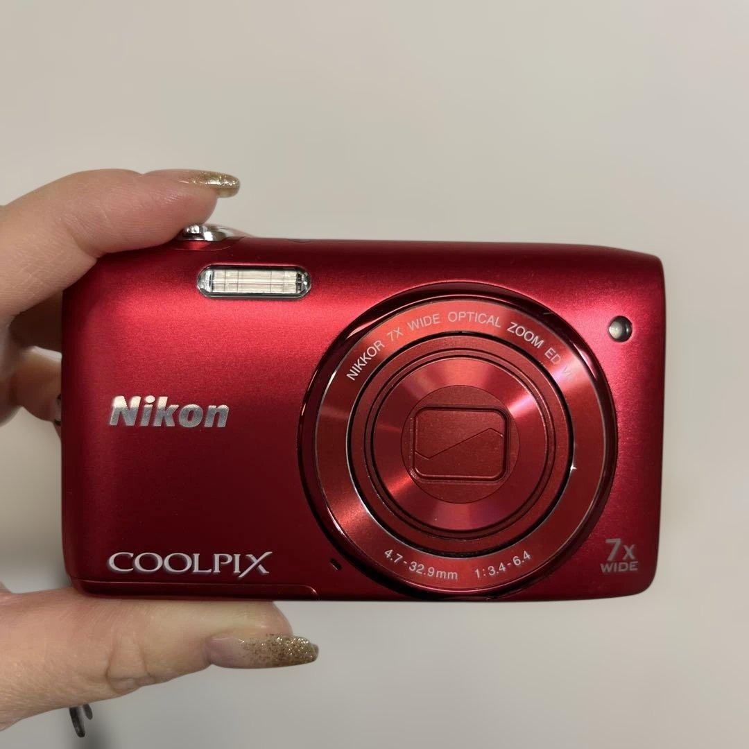 Nikon COOLPIX S3500 赤 コンパクトデジタルカメラ