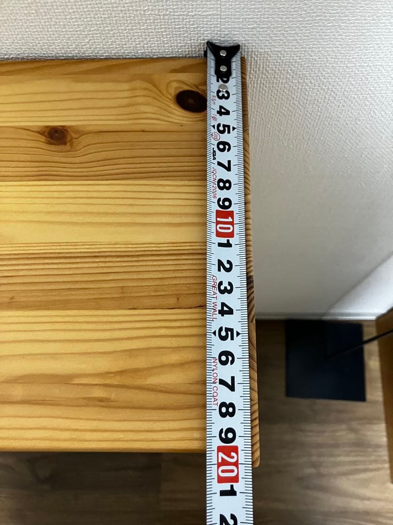 パイン無垢集成材 3段本棚 幅90cm高さ70奥行20cm