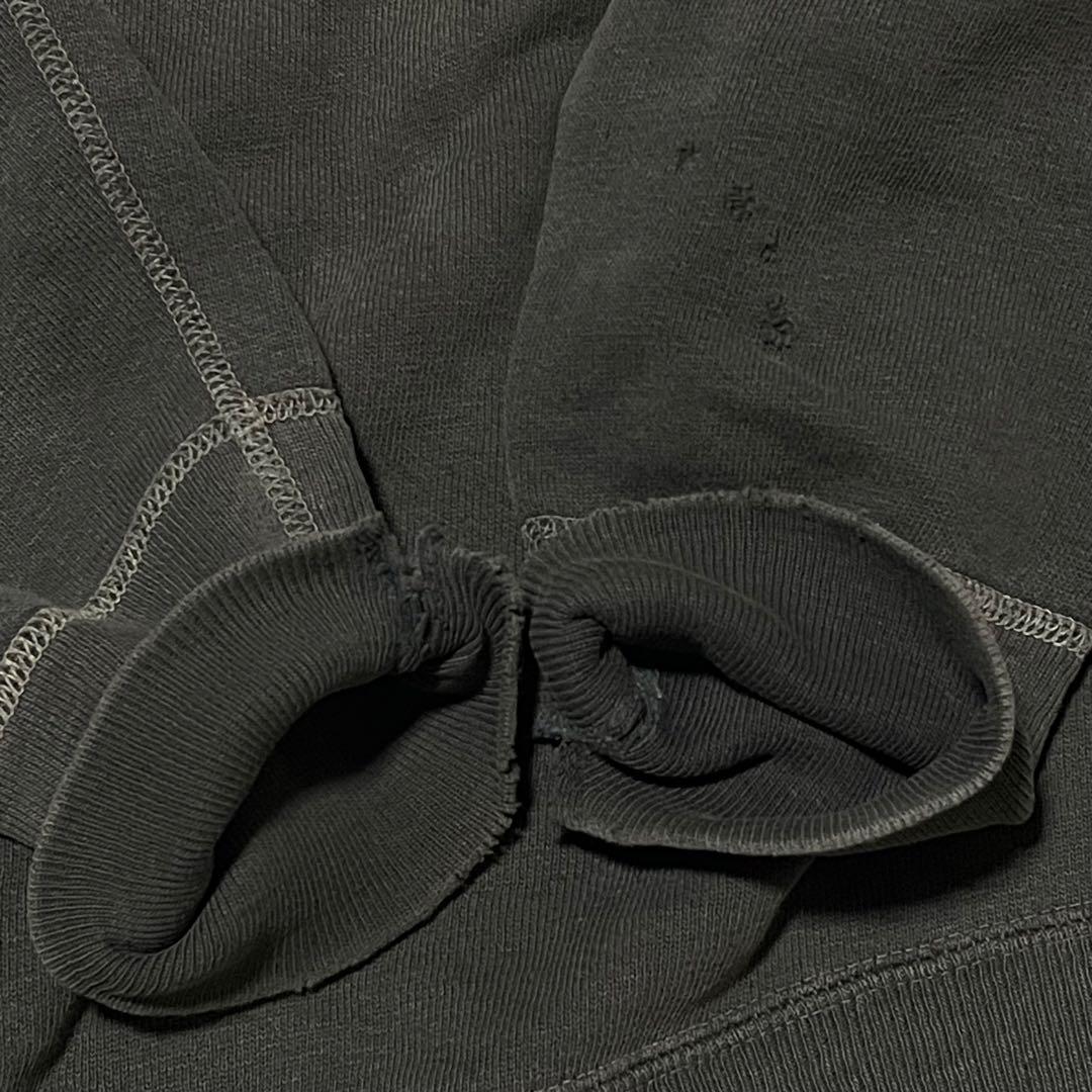 60s vintage sweat ラグラン フロッキー ビンスエ フェード