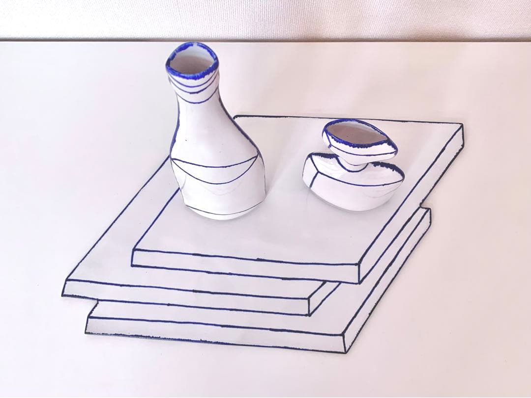 【定価25万】マリアンヌハルバーグ オリジナル一点物3点セット 花瓶 陶板手作り