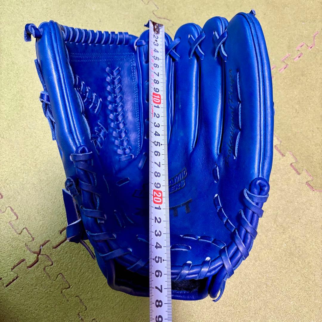 美品　ZETT 日本製 Kデザインウェブ ゼット 投手用 グローブ