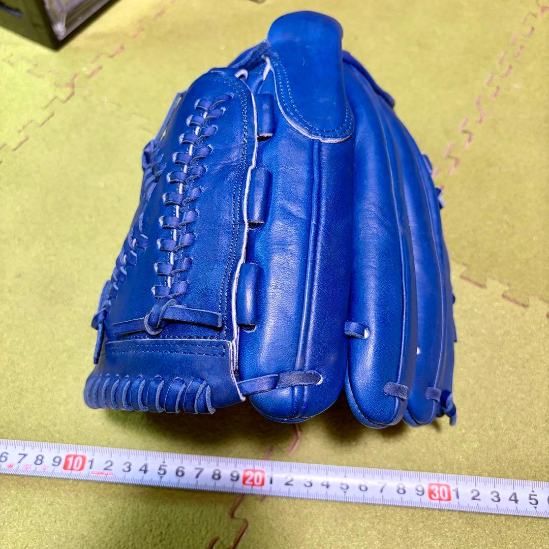 美品　ZETT 日本製 Kデザインウェブ ゼット 投手用 グローブ