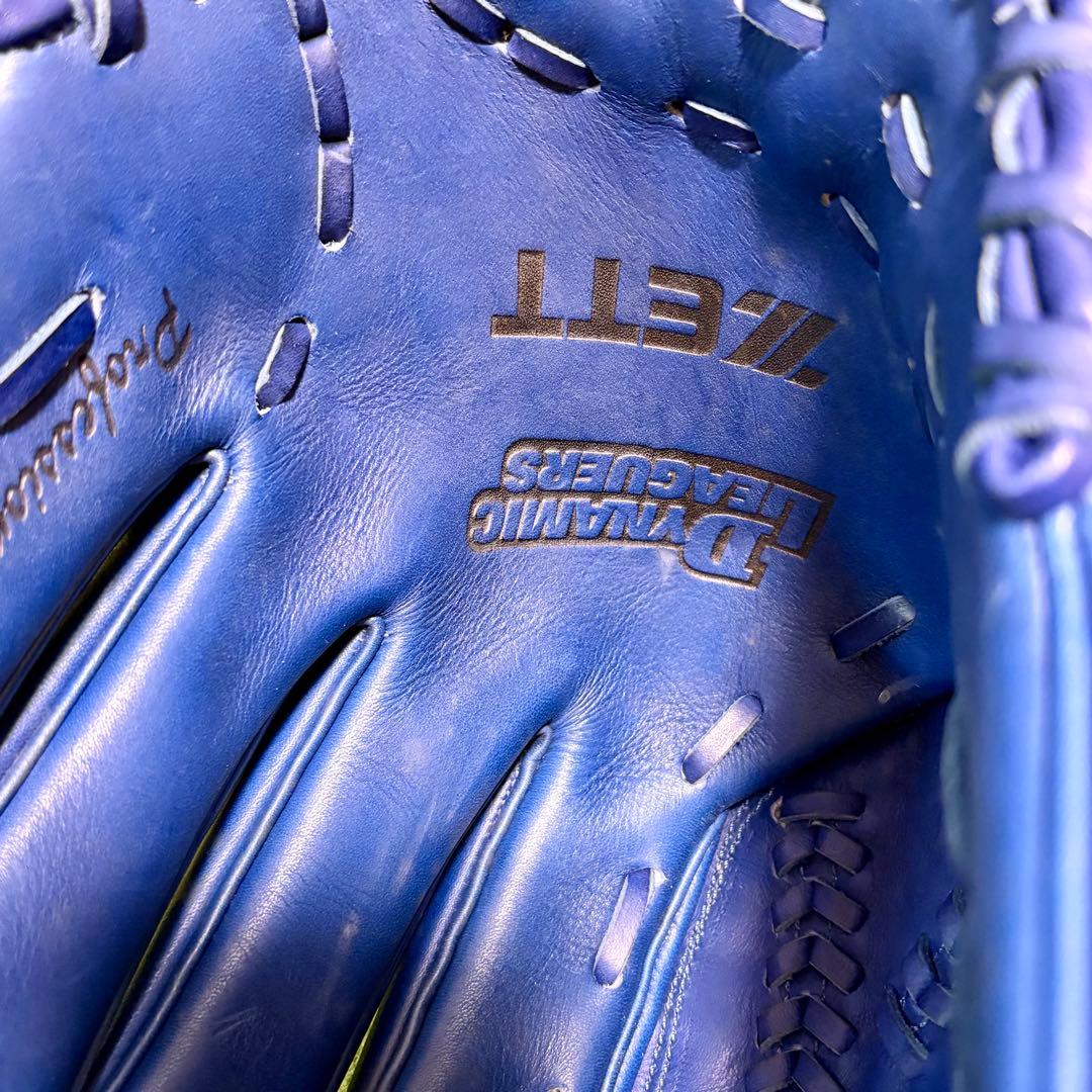 美品　ZETT 日本製 Kデザインウェブ ゼット 投手用 グローブ