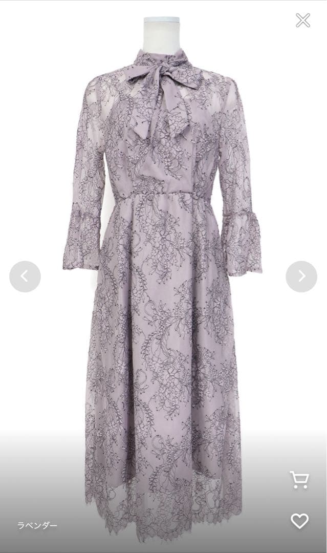 niana 【新品未使用】レース 結婚式ワンピースドレス 同窓会 二次会